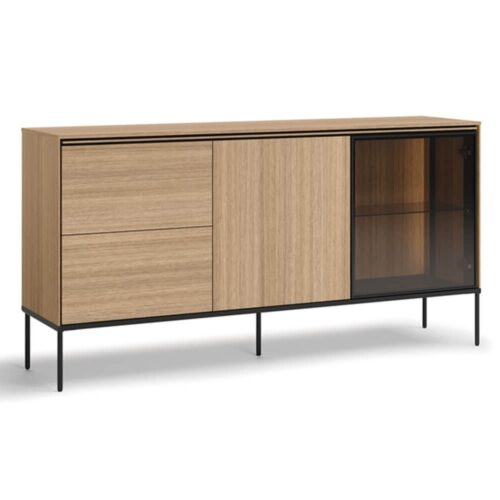 Komoda su apšvietimu 1d1w2s VISSO VI-05 | Linijinis ąžuolas