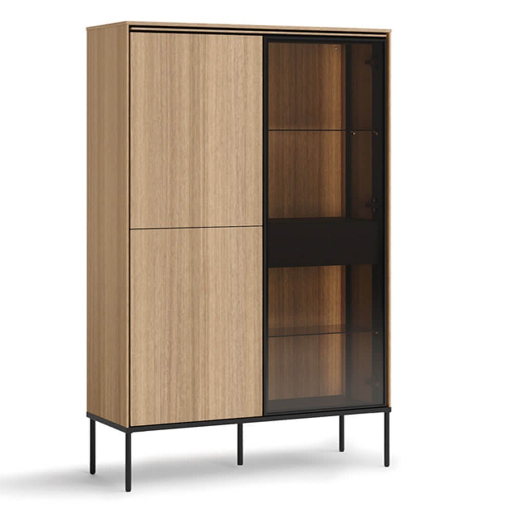 Komoda su apšvietimu 2d1w VISSO VI-01 | Ąžuolas linijinis