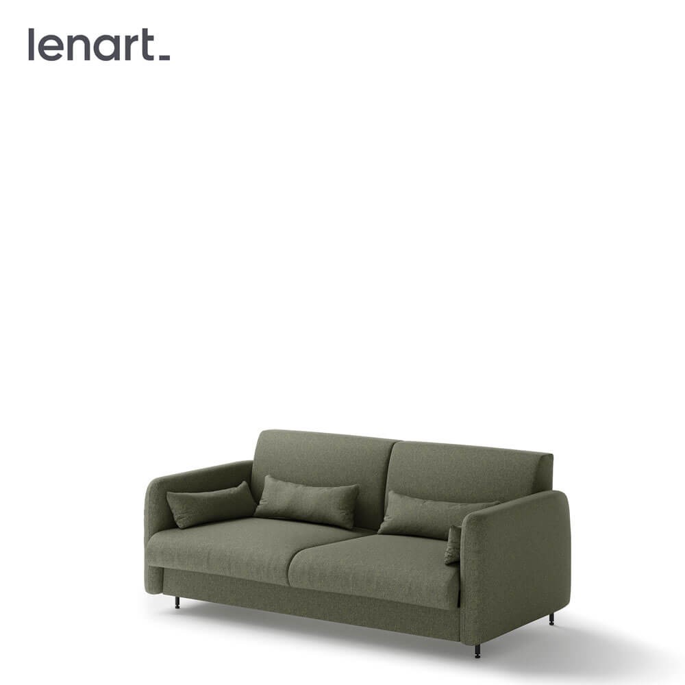 Lovos koncepcija BC-18 - Sofa 140, skirta BC-01 - žalia/pilka priekinė dalis