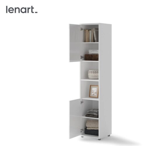 Lovos koncepcija BC-08p – 2d spintelė – balta blizgi