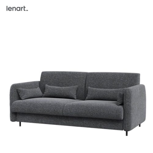 LOVOS KONCEPCIJA BC-19 – Sofa 160, skirta BC-12 – grafito spalvos ART 82630 / pilkas priekis