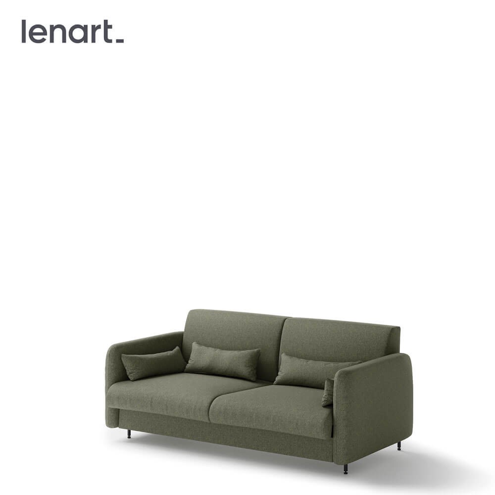 Lovos koncepcija BC-18 - Sofa 140, skirta BC-01 - žalia/balta priekinė dalis