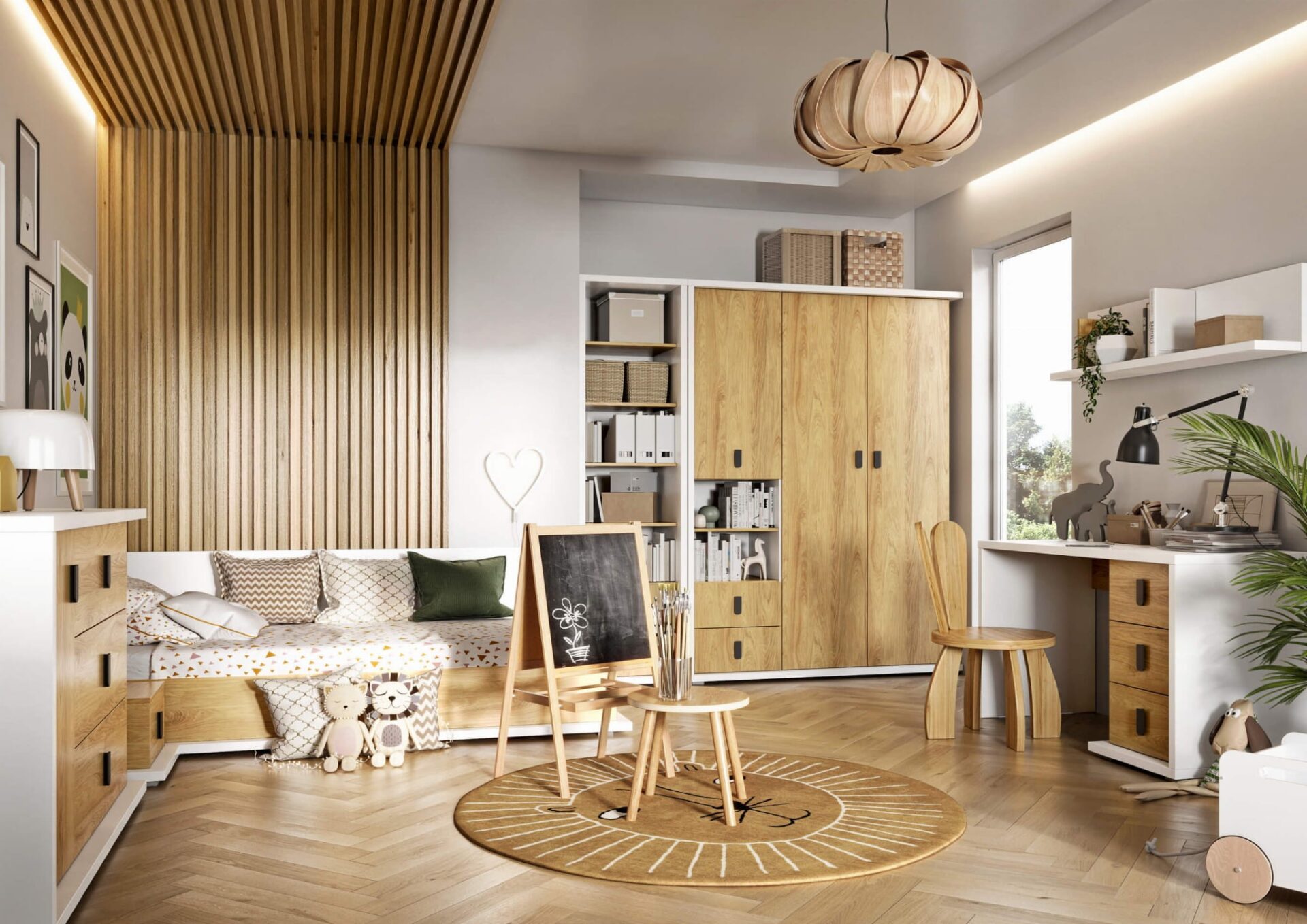 SIMI MS-01 spinta balta / natūrali hikorija — изображение 4