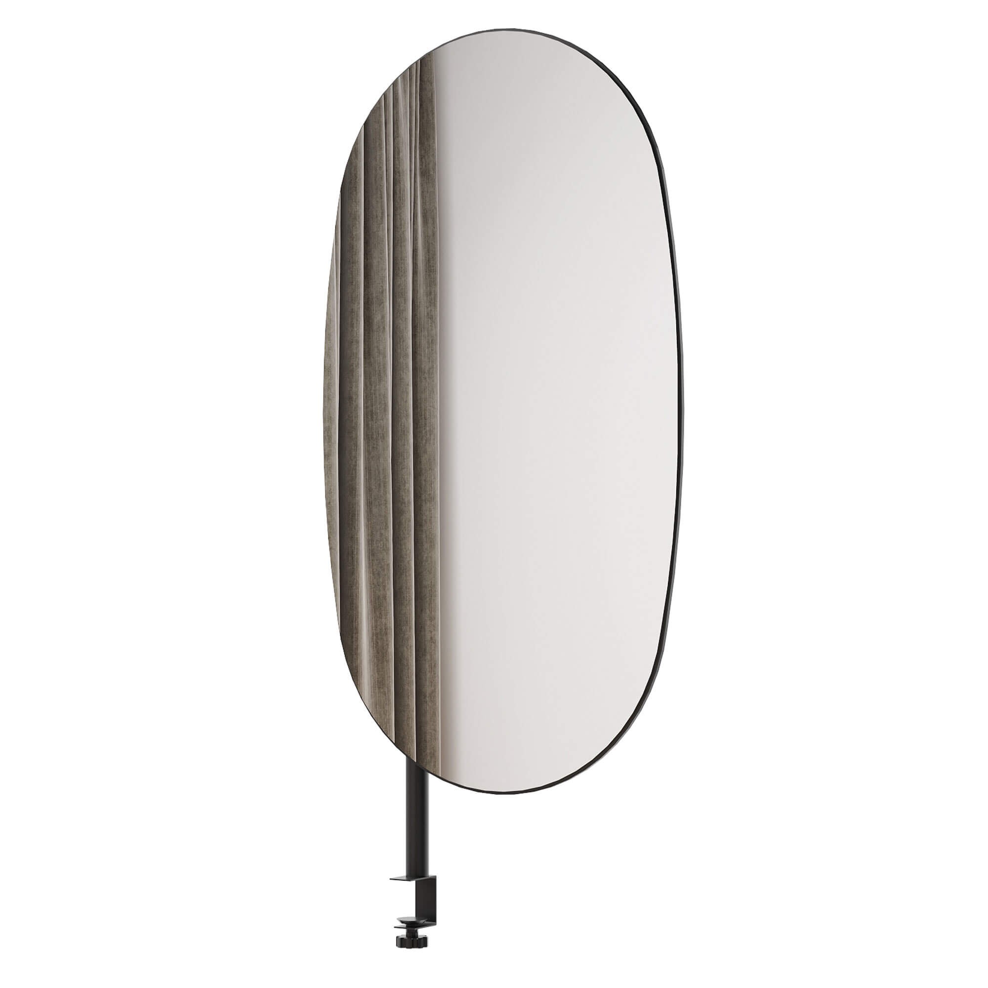 MATCH MU-01 ovalus veidrodis | Juoda rankena | MATCH stalo elementas — изображение 7