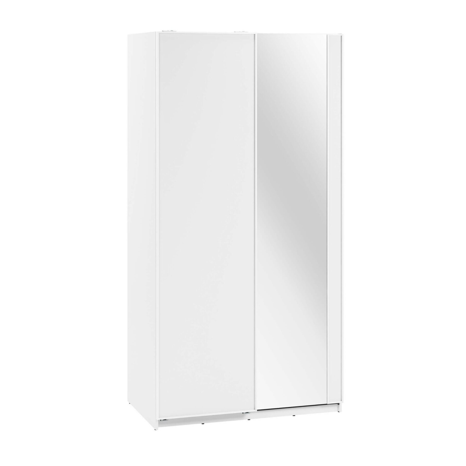 Stumdoma spinta su veidrodžiu MAXI MX-01 | 120 | Balta