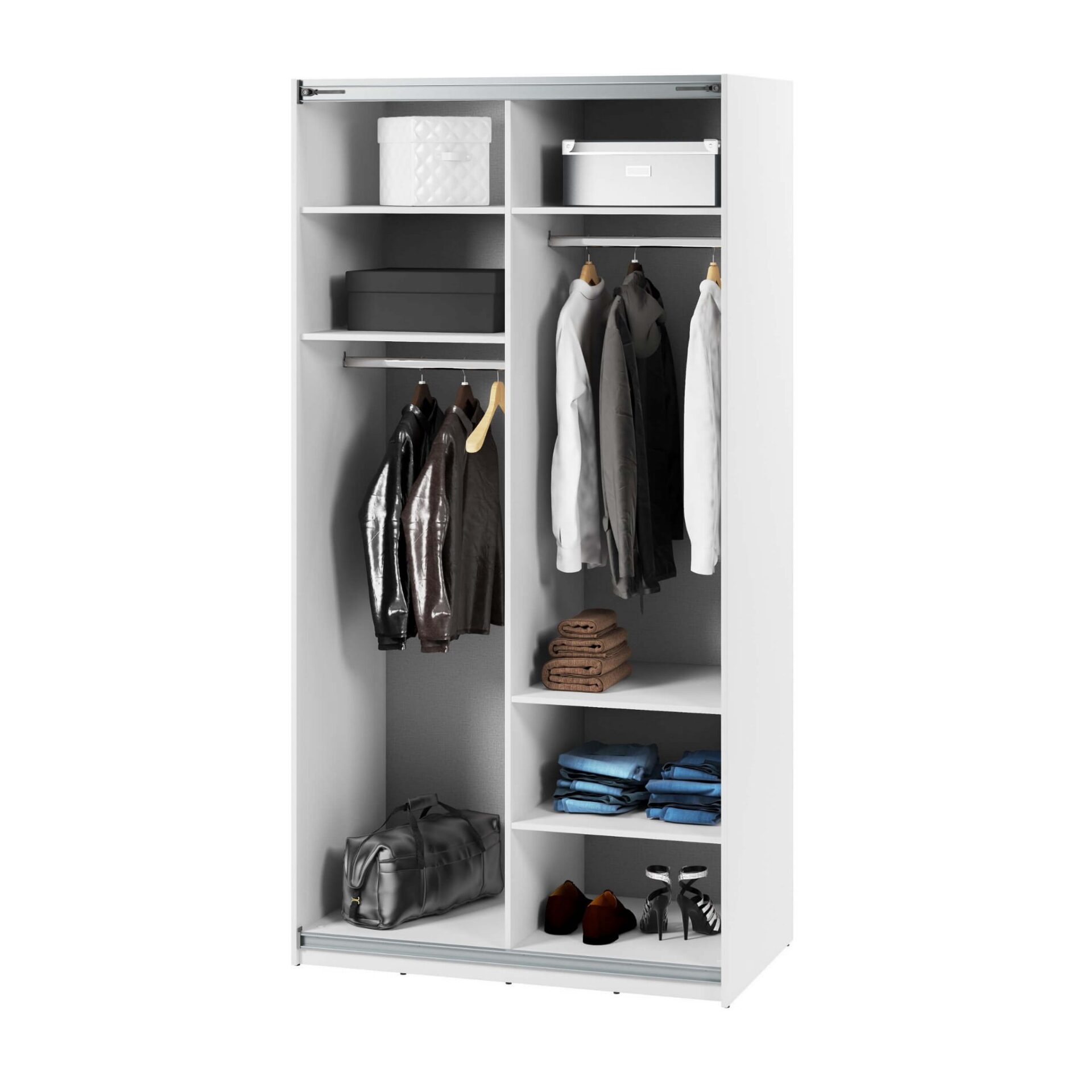 Stumdoma spinta su veidrodžiu MAXI MX-01 | 120 | Balta - Paveikslėlis 3