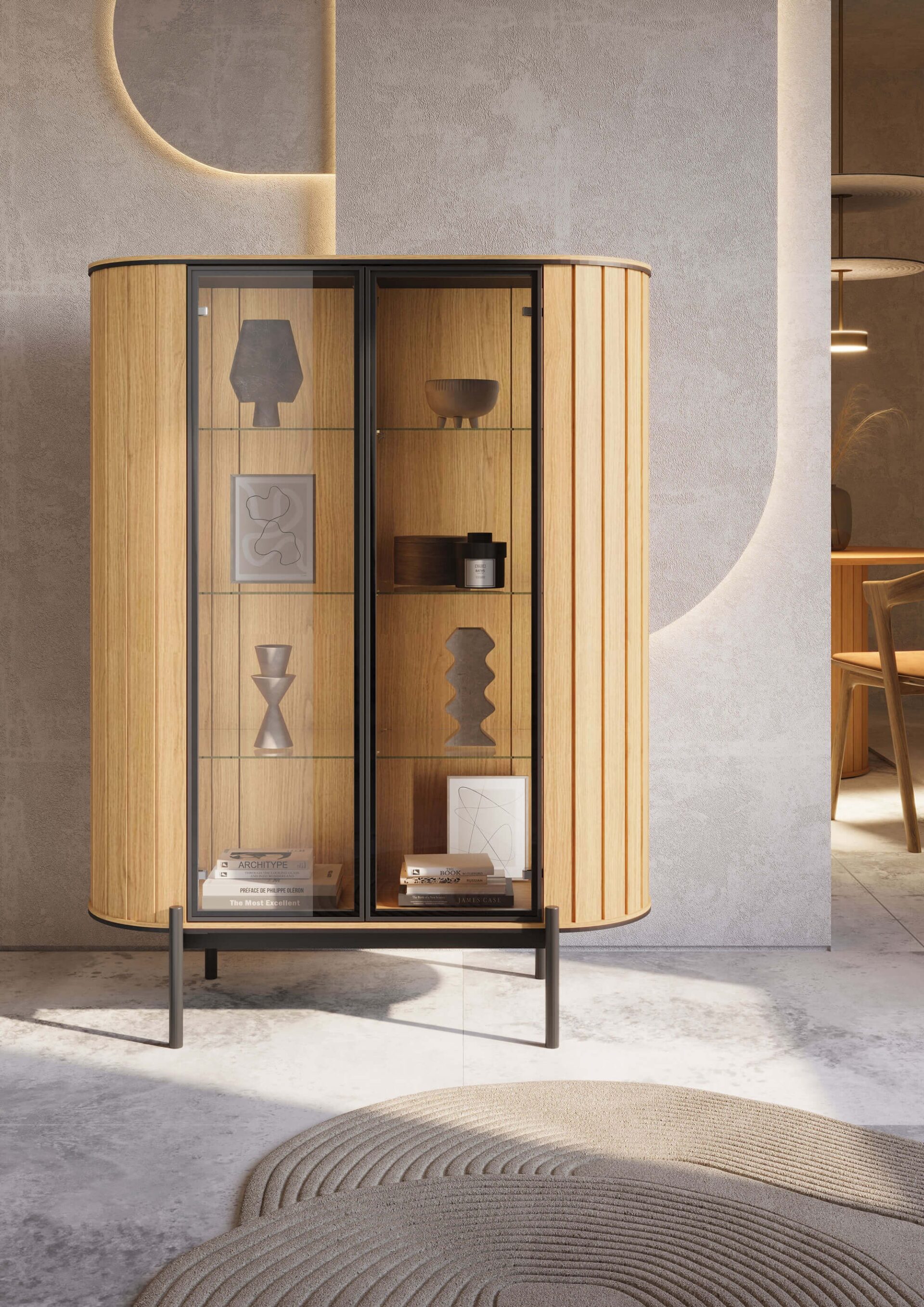 ROTTO RT-10 2W vitrininė spinta | Vincenza ąžuolas — изображение 2