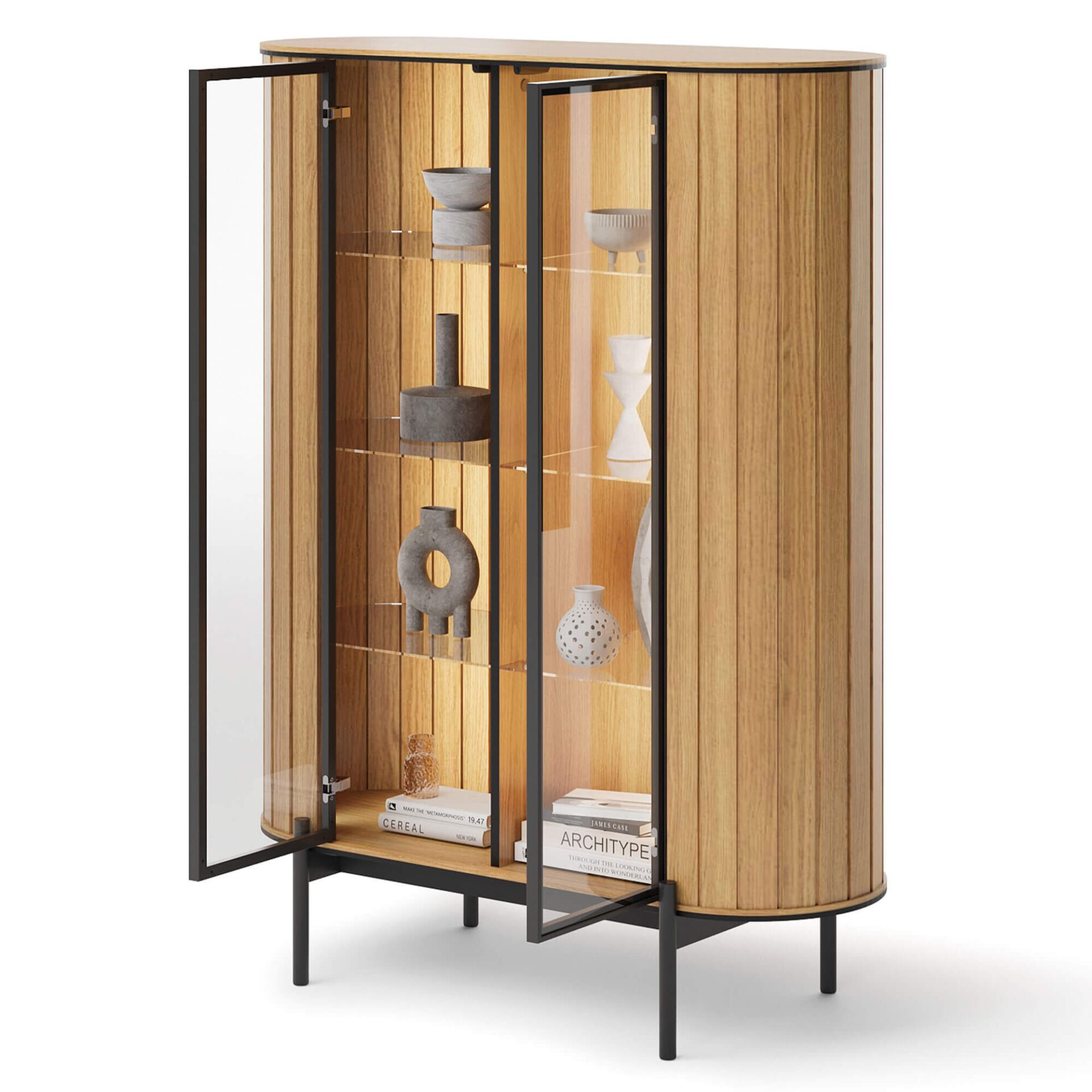 ROTTO RT-10 2W vitrininė spinta | Vincenza ąžuolas — изображение 5