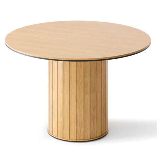 ROTTO RT-09 apvalus valgomojo stalas | 120 cm | Vincenza ąžuolas