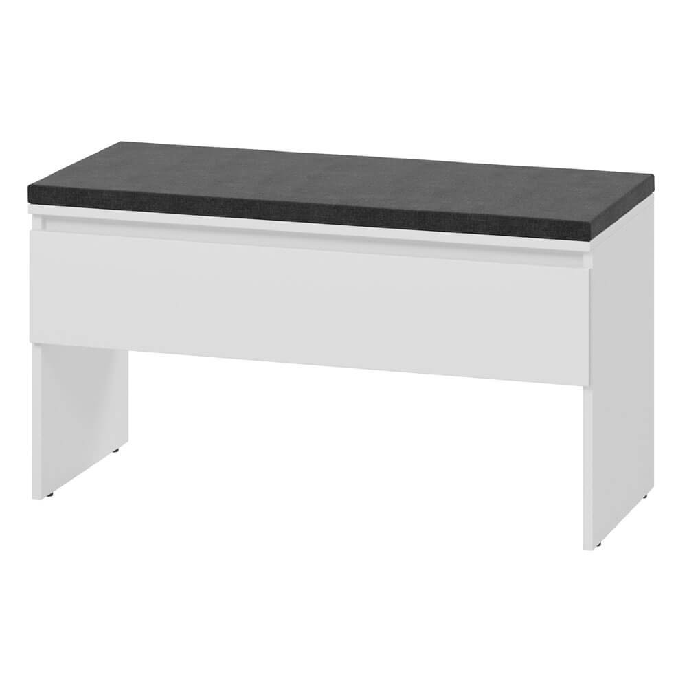 Batų spintelė su sėdyne SIMPLY SM-03 1K | Balta