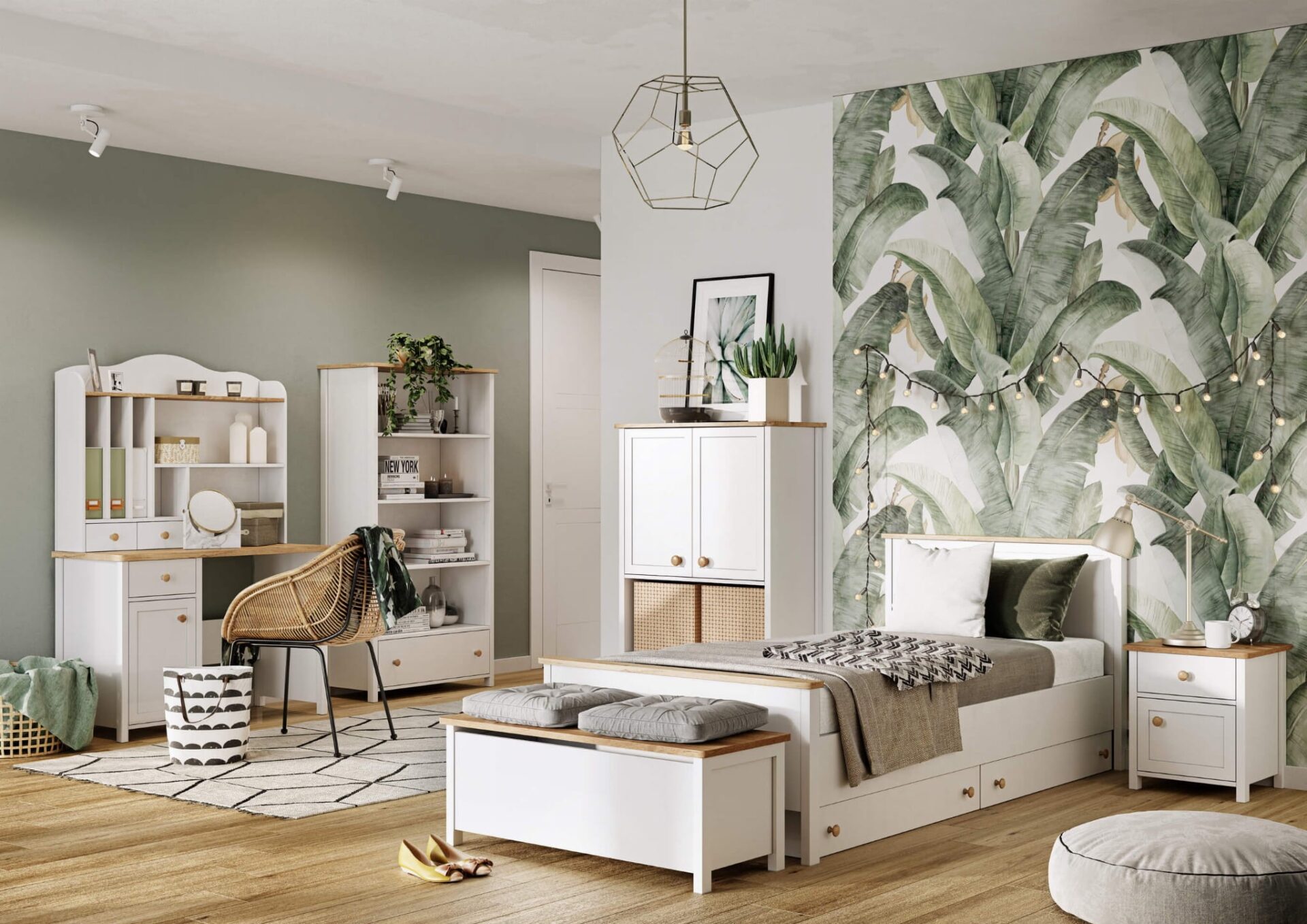 STORY SO-07 naktinis staliukas | Balta, Nash ąžuolas — изображение 6