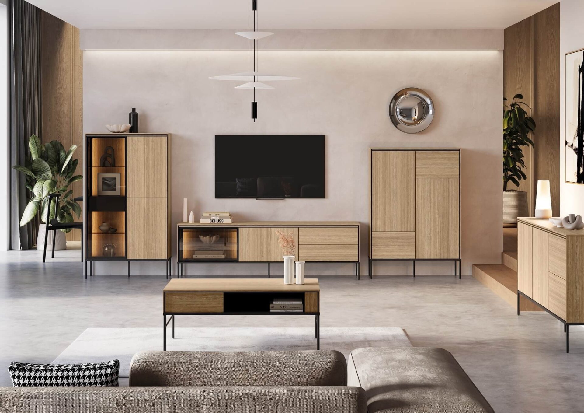 VISSO VI-10 naktinis staliukas | Linijinis ąžuolas — изображение 6