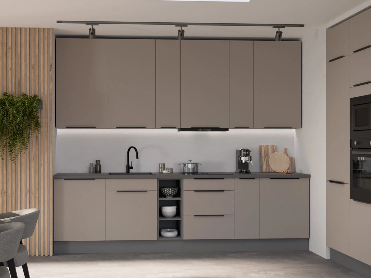 Virtuvės komplektas „Aria“ su palėpės spintelėmis, 300 cm - Paveikslėlis 6