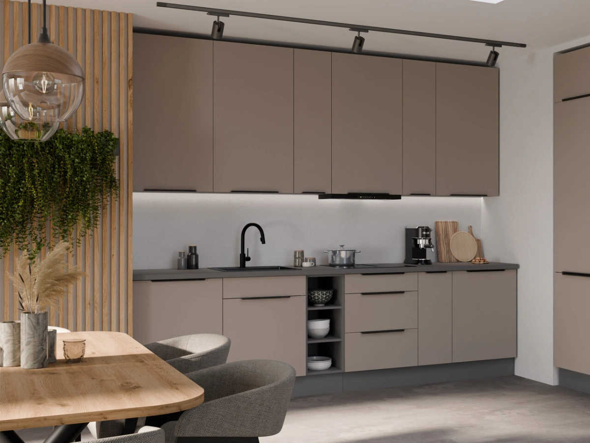 Virtuvės komplektas „Aria“ su palėpės spintelėmis, 300 cm - Paveikslėlis 5