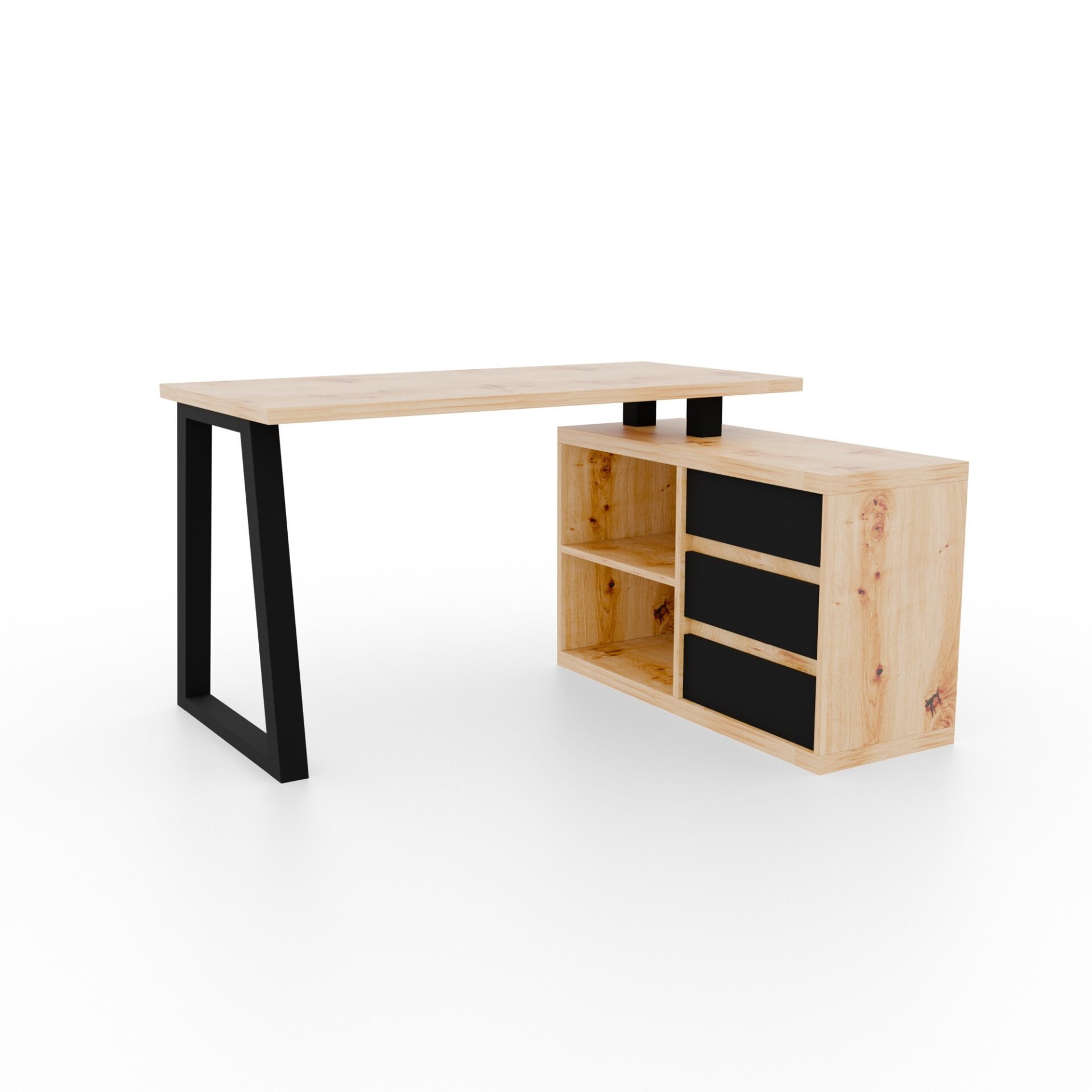 Iwo II Artisan Corner Desk / juodas ADRK