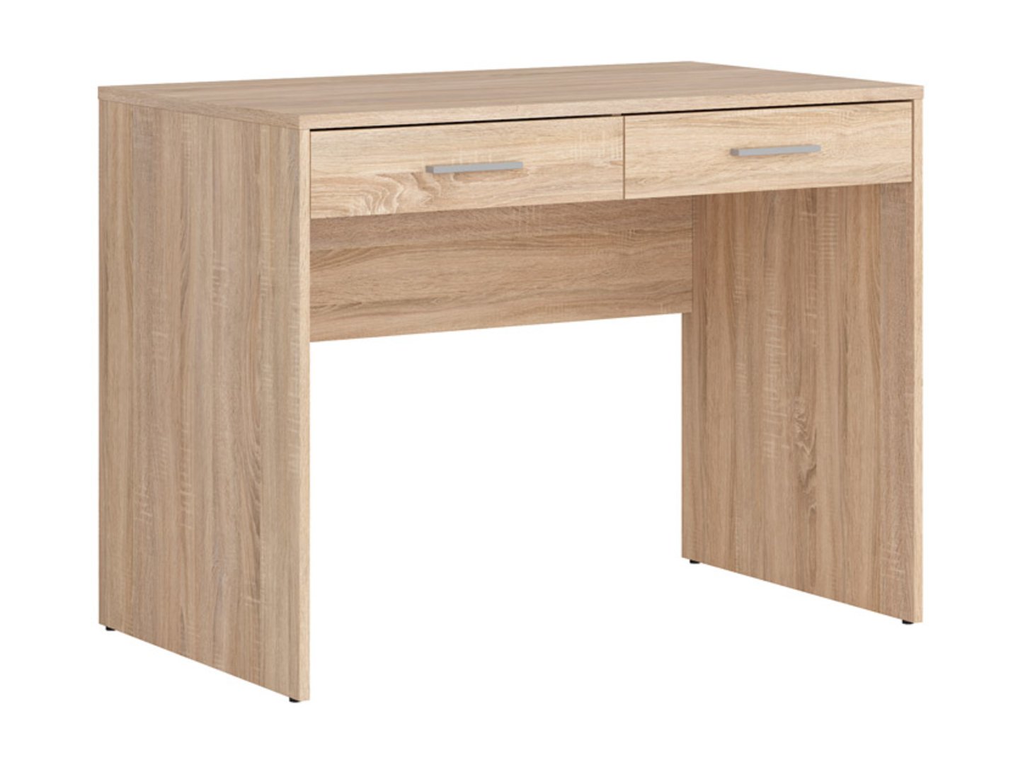 NEPO PLUS rašomasis stalas su dviem stalčiais, 59 cm, Sonoma ąžuolas
