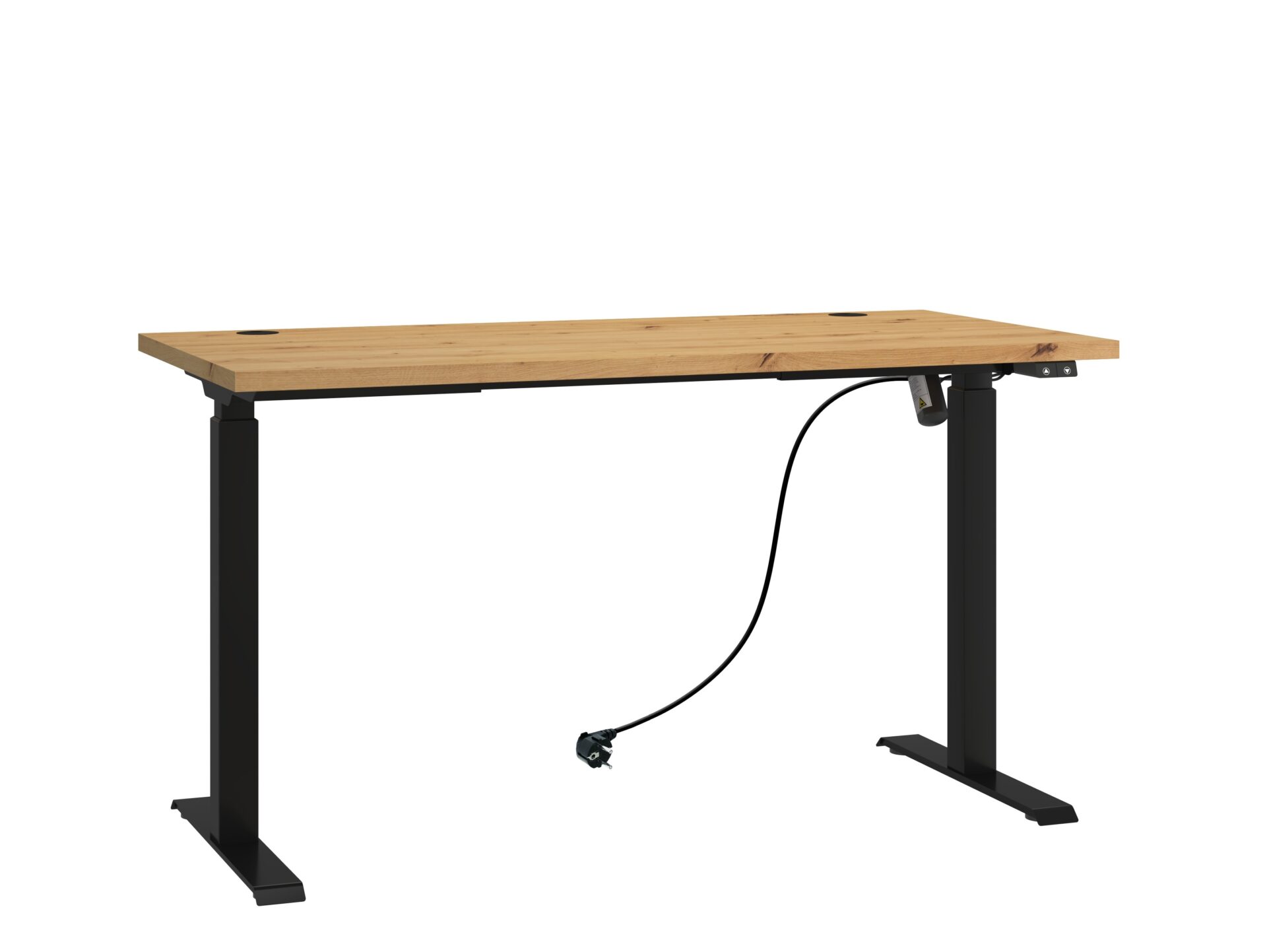 MALLO reguliuojamo aukščio rašomasis stalas, juodas/pilkas, ADRK