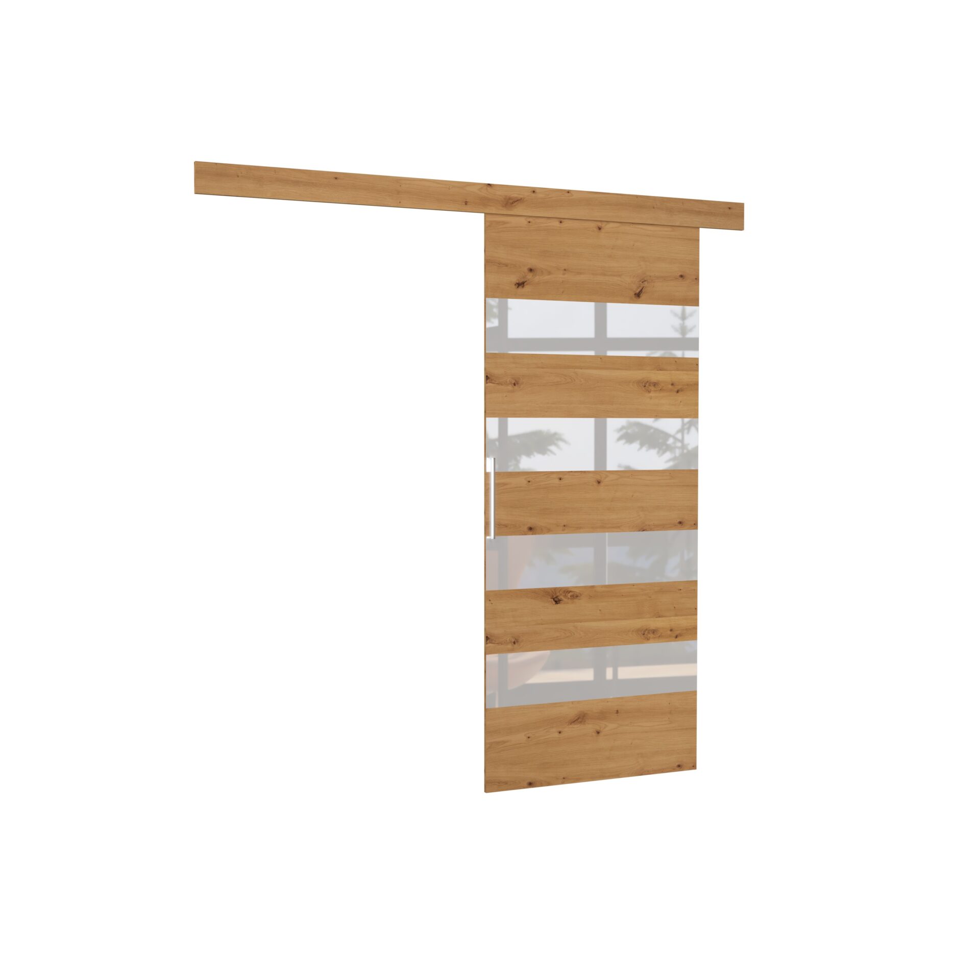 MILOU 86 Artisan ADRK prie sienos montuojamos stumdomos durys