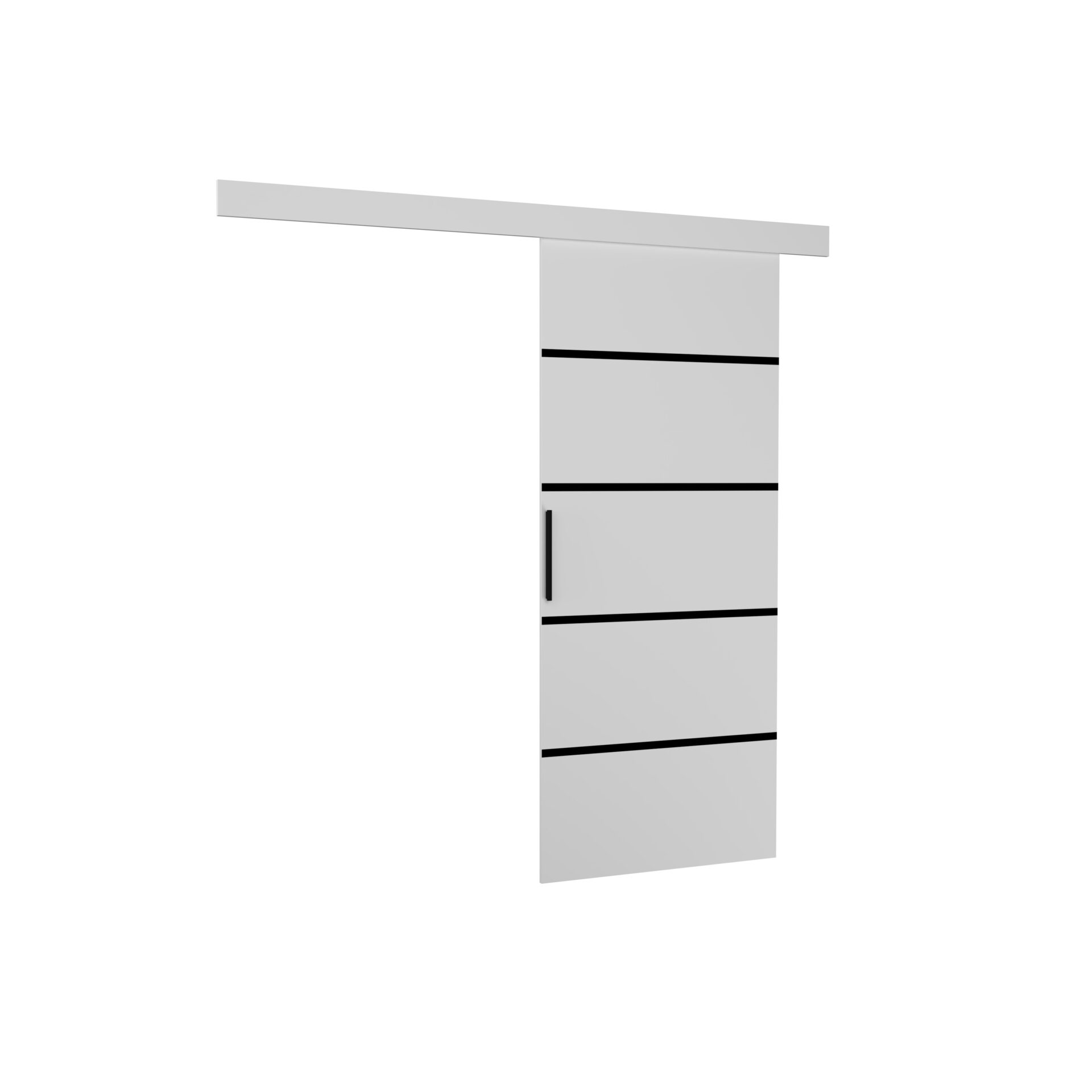 Sieninės stumdomos durys MUSCHU 86 Baltos ADRK