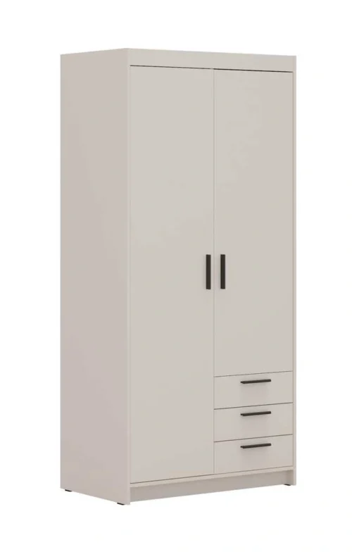 Elena spinta su stalčiais, 2D3S, smėlio spalvos