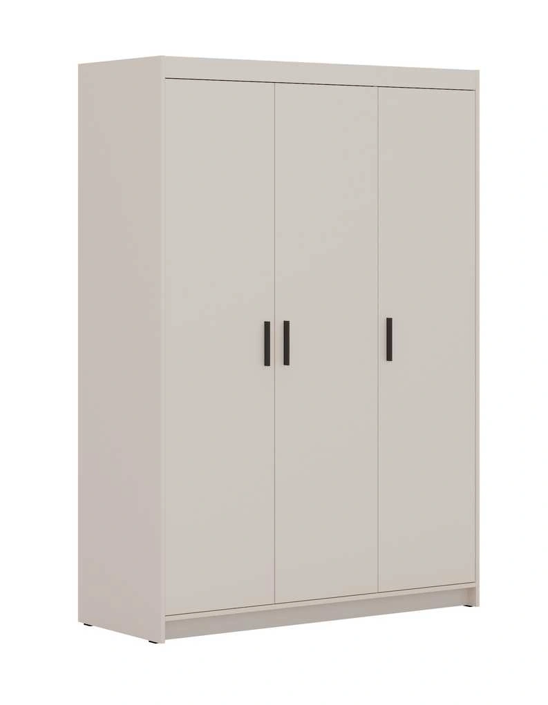 Elena 3D trijų durų spinta, smėlio spalvos