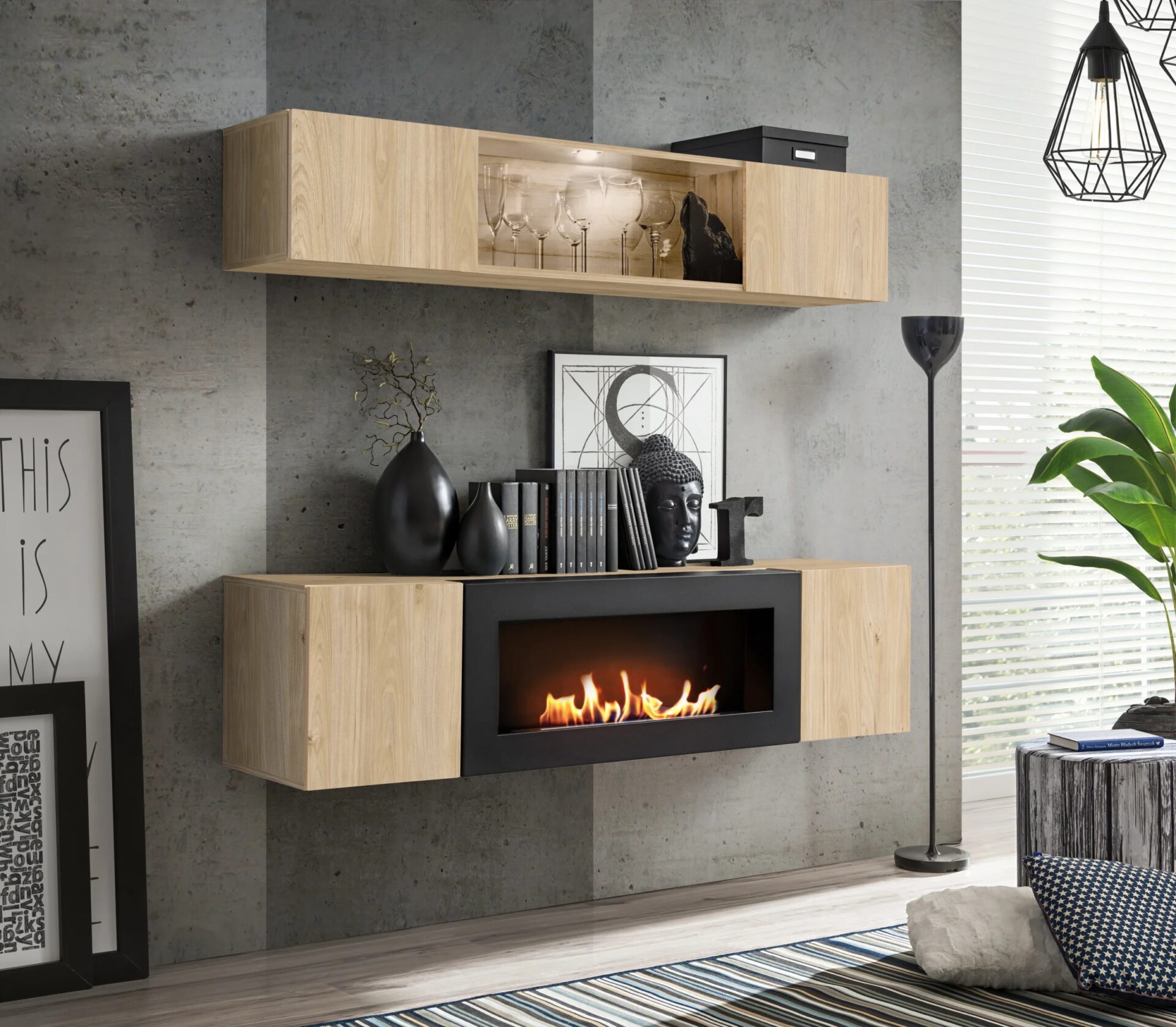 FLY N3 Hickory Jackson ASM sieninė spintelė