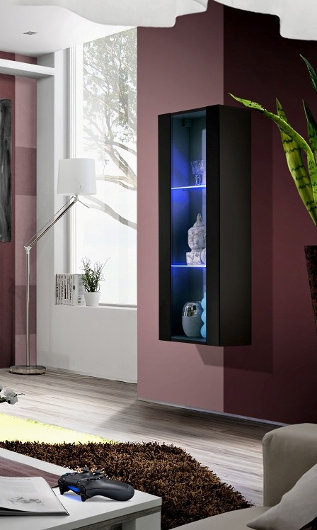 Fly vitrina 21 juoda/blizgi juoda ASM