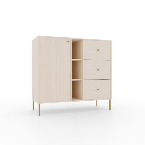 Komoda 1D 3S 3P Tili smėlio spalvos ADRK