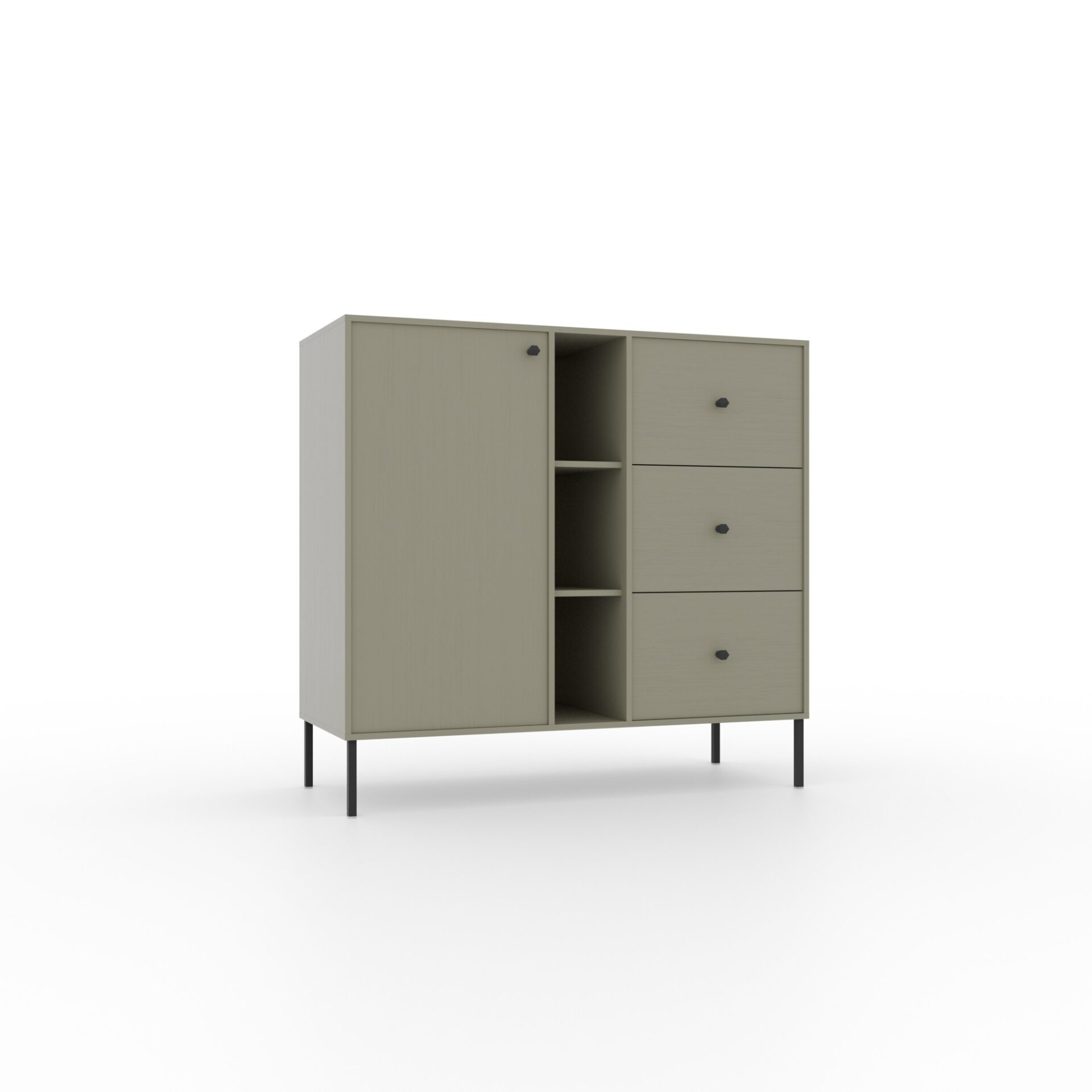 Komoda 1D 3S 3P Tili Eukaliptus ADRK