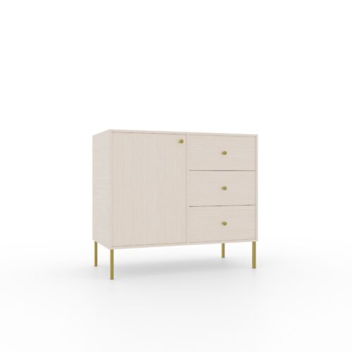 Tili 1D 3S komoda, smėlio spalvos, ADRK