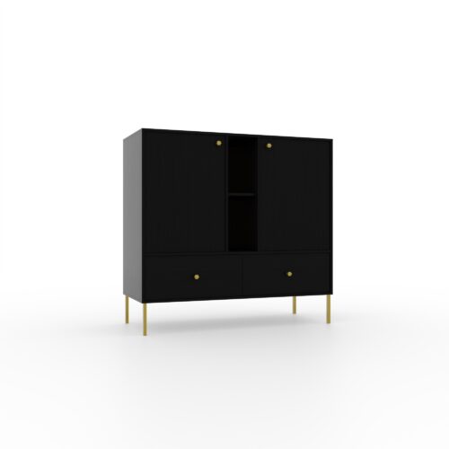 Komoda 2D 2S 2P Tili Black ADRK
