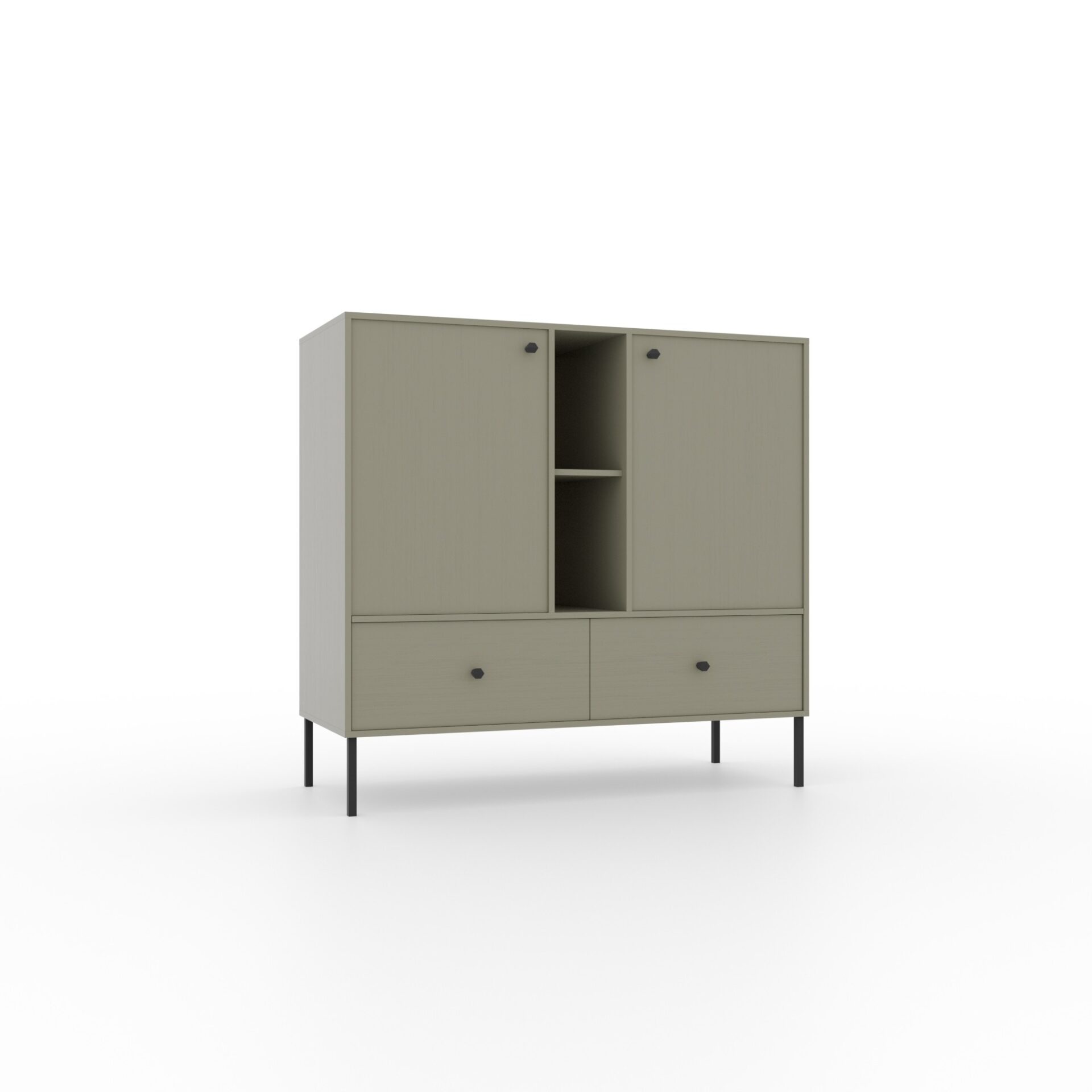 Komoda 2D 2S 2P Tili Eukaliptus ADRK