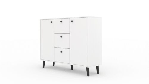 BESA komoda, balta/juoda, ADRK