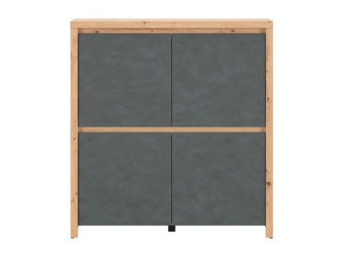 LARIOS komoda su keturiomis durimis, 105 cm, dirbtinio ąžuolo spalva/matera spalva