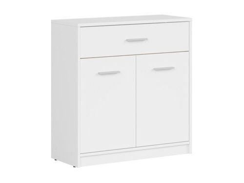 Dviejų durų komoda su stalčiumi NEPO PLUS 80 cm, balta