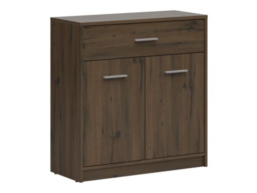 Dvidurė komoda su stalčiumi NEPO PLUS 80 cm, kilnus ąžuolas