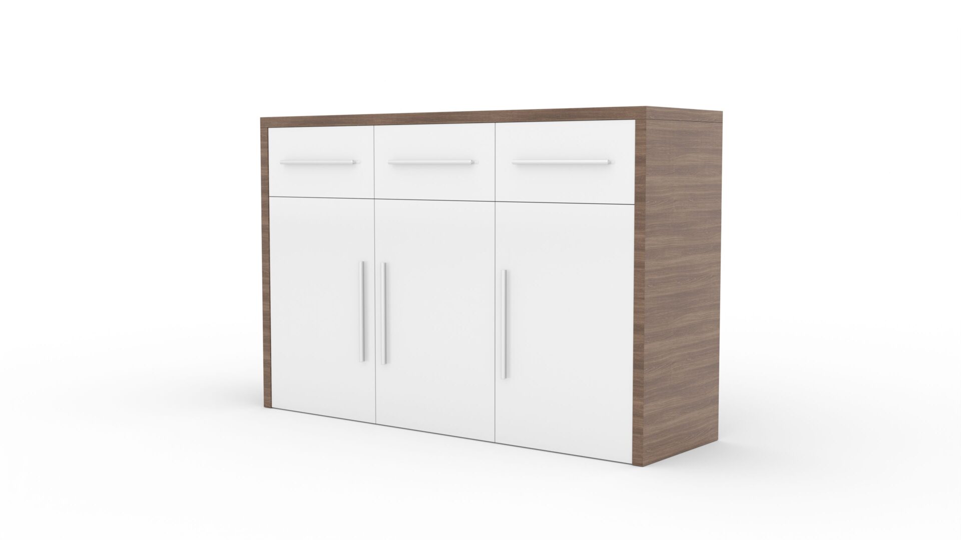 MARDEN komoda, blizgi balta / tamsus Mont Blanc, ADRK