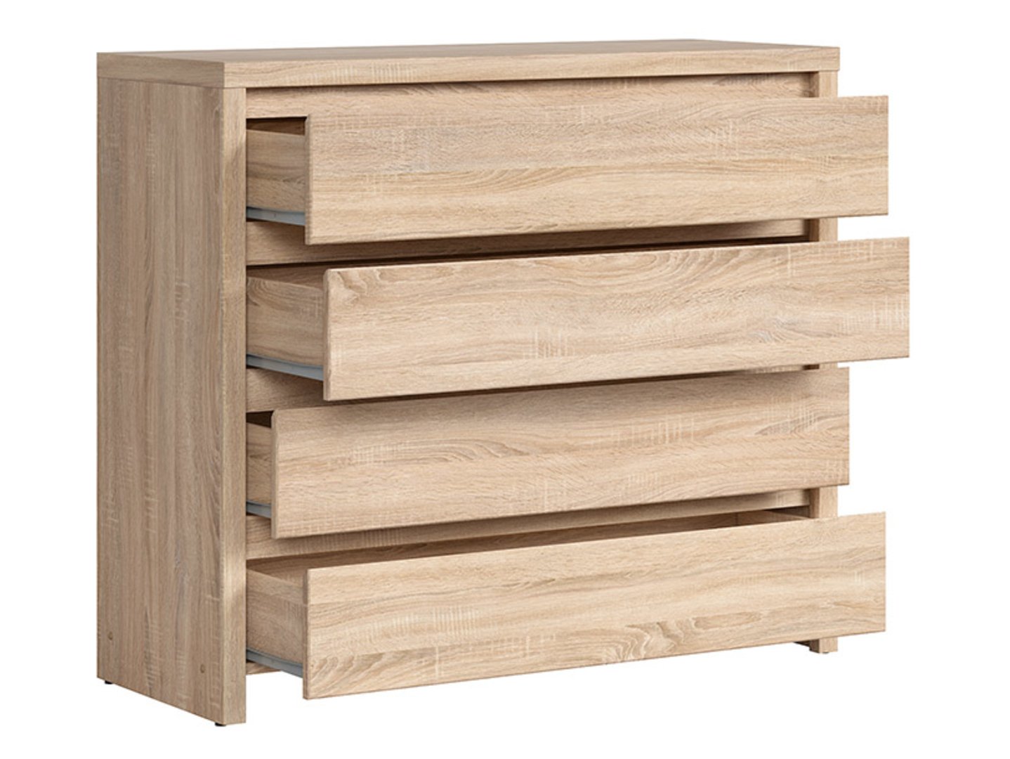 Komoda su keturiais stalčiais KASPIAN 105 cm Sonoma ąžuolas/Sonoma ąžuolas