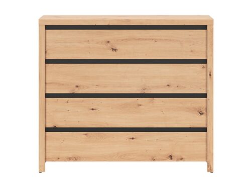 LARIOS komoda, 105 cm, „Artisan“ ąžuolas/juoda