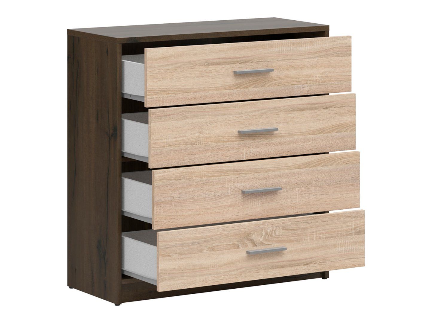 Komoda su keturiais stalčiais NEPO PLUS 80 cm kilnus ąžuolas/somona ąžuolas — изображение 2