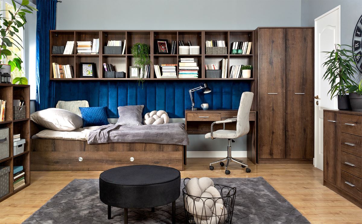 Komoda su keturiais stalčiais NEPO PLUS 80 cm kilnus ąžuolas/somona ąžuolas — изображение 3