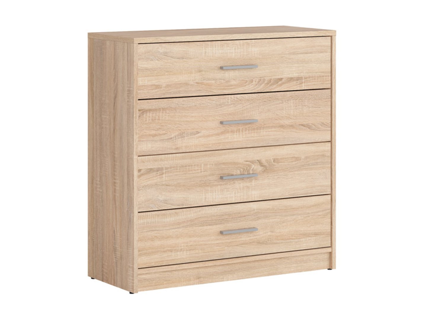Komoda su keturiais stalčiais NEPO PLUS 80 cm, Sonoma ąžuolas
