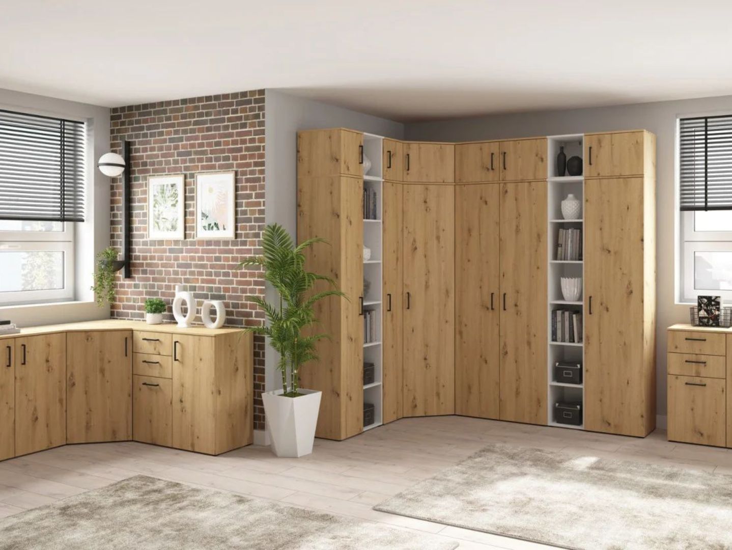 Komoda su durelėmis ir 2 stalčiais MultiDo 45 cm balta — изображение 3