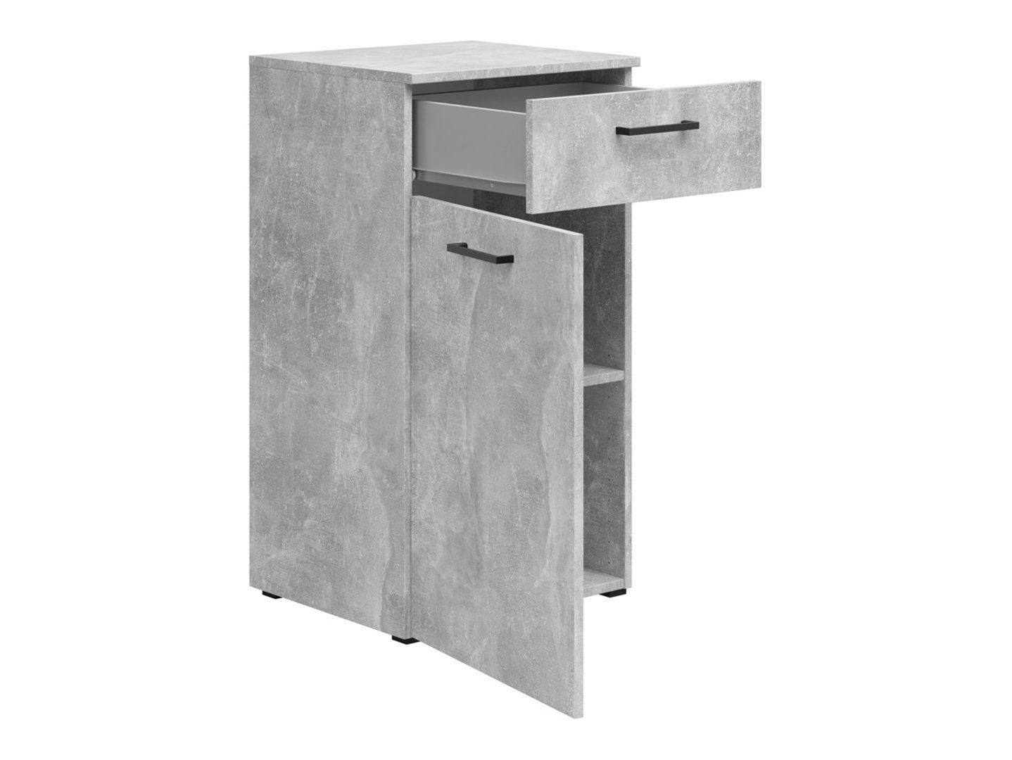 Komoda su durelėmis ir stalčiumi „MultiDo“, 45 cm, šviesi ateljė - Paveikslėlis 4