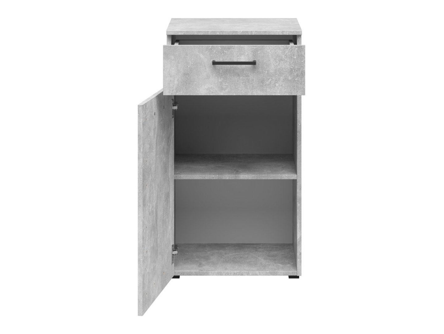 Komoda su durelėmis ir stalčiumi „MultiDo“, 45 cm, šviesi ateljė - Paveikslėlis 6