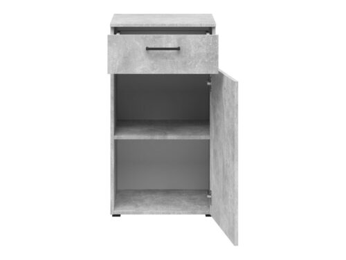 Komoda su durelėmis ir stalčiumi „MultiDo“, 45 cm, šviesi ateljė