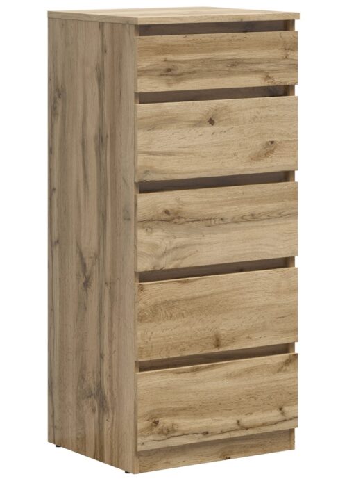 Komoda su penkiais stalčiais TETRIX 50 cm Wotan ąžuolas
