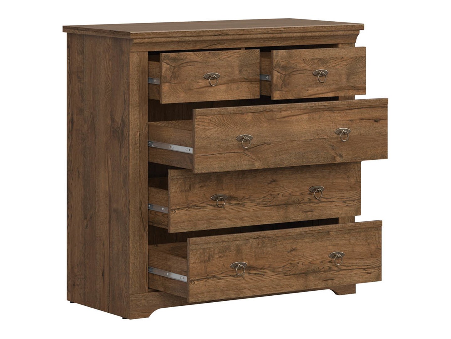 PATRAS komoda 93 cm balandžio ąžuolo spalvos - Paveikslėlis 3