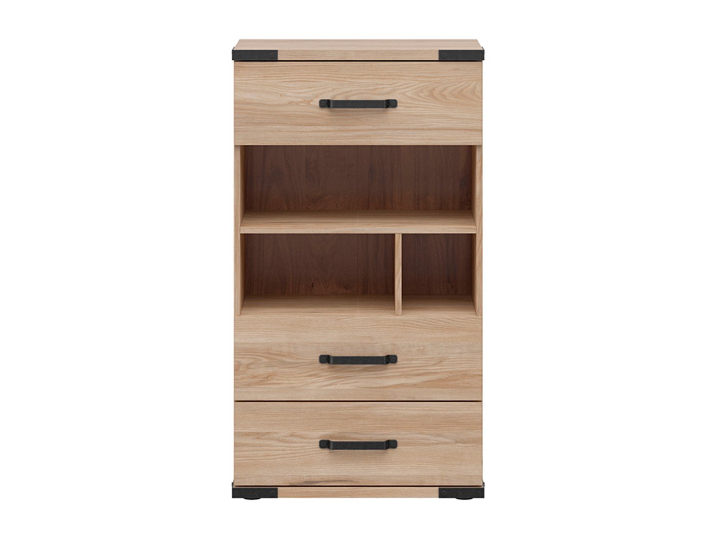 LARA komoda su trimis stalčiais, 60 cm, baltarusiška uosio mediena