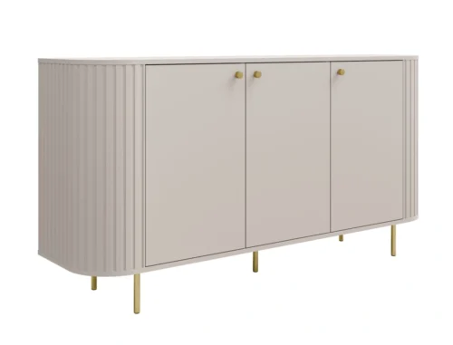 3F komoda su spintelėmis 830 Ovalio smėlio spalvos